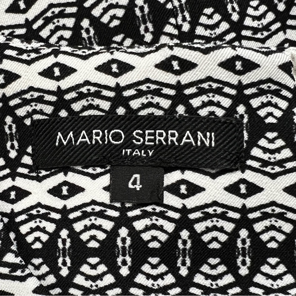 Mario Serrani Ladies Shift Dress Black And White Size 4 - Picture 4 of 9